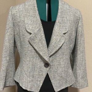 St. John Women's Gray Textured Blazer
